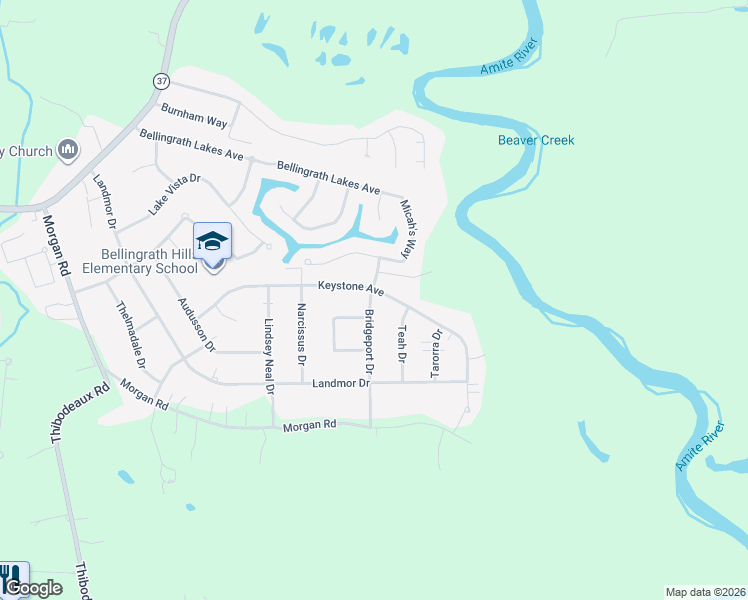 map of restaurants, bars, coffee shops, grocery stores, and more near 6604 Bridgeport Drive in Central