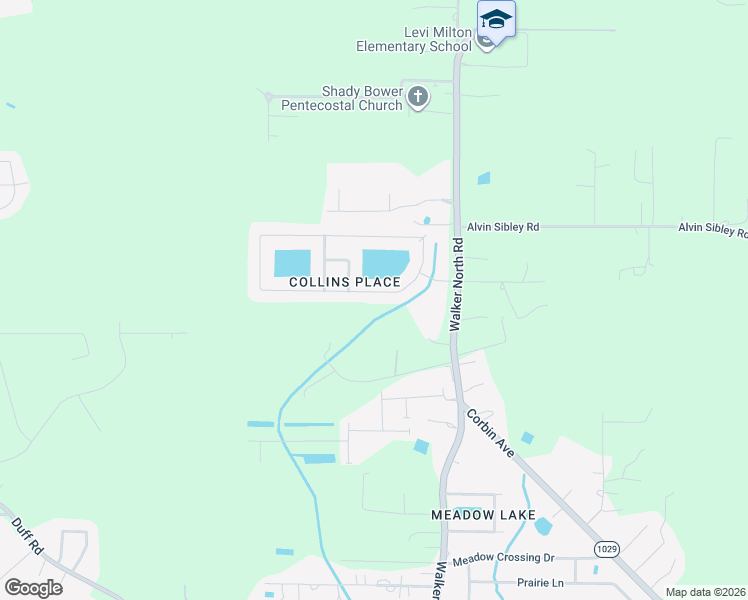 map of restaurants, bars, coffee shops, grocery stores, and more near 13356 Williamsburg Drive in Walker