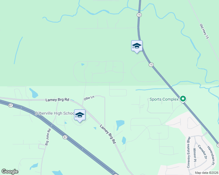 map of restaurants, bars, coffee shops, grocery stores, and more near 16094 Ollie Lane in Biloxi