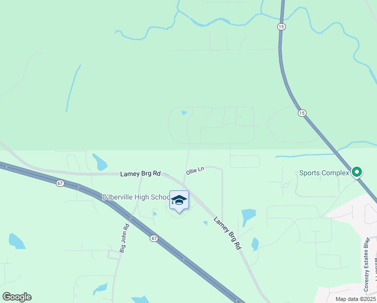 map of restaurants, bars, coffee shops, grocery stores, and more near 16199 Ollie Lane in Biloxi