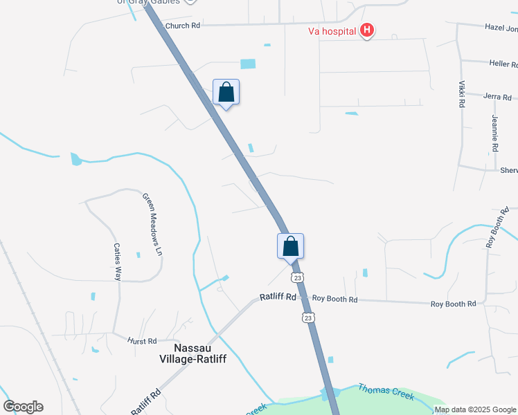map of restaurants, bars, coffee shops, grocery stores, and more near 3455 Paulas Court in Callahan