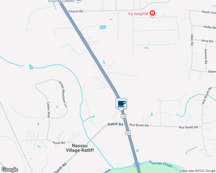 map of restaurants, bars, coffee shops, grocery stores, and more near 3455-4399 Paulas Court in Callahan