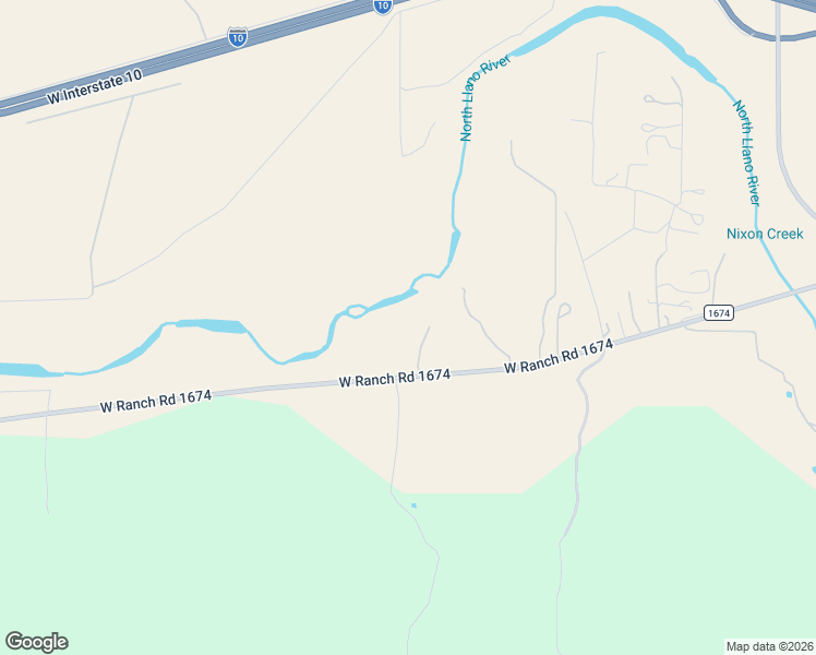 map of restaurants, bars, coffee shops, grocery stores, and more near 4980 Ranch Road 1674 in Junction