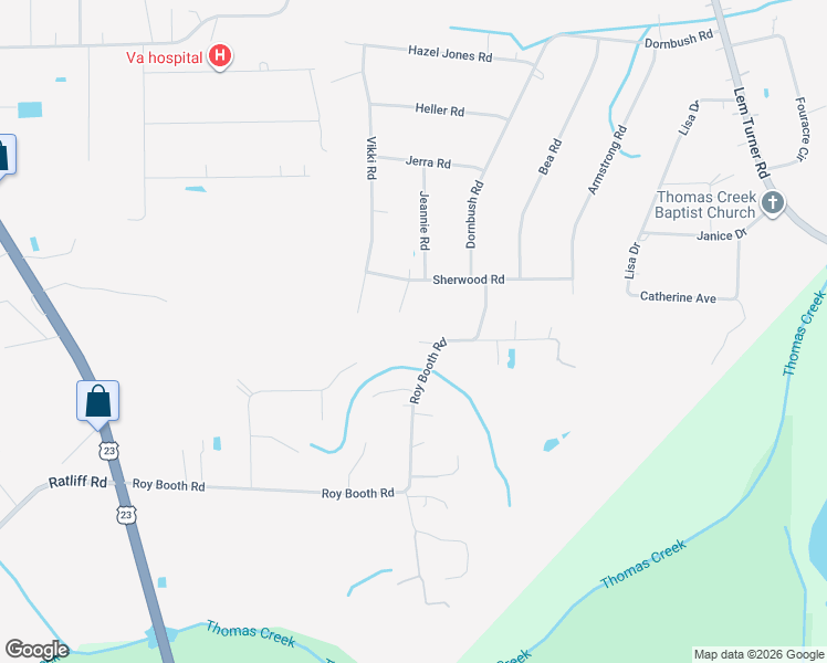 map of restaurants, bars, coffee shops, grocery stores, and more near 54002 Trooper Court in Callahan