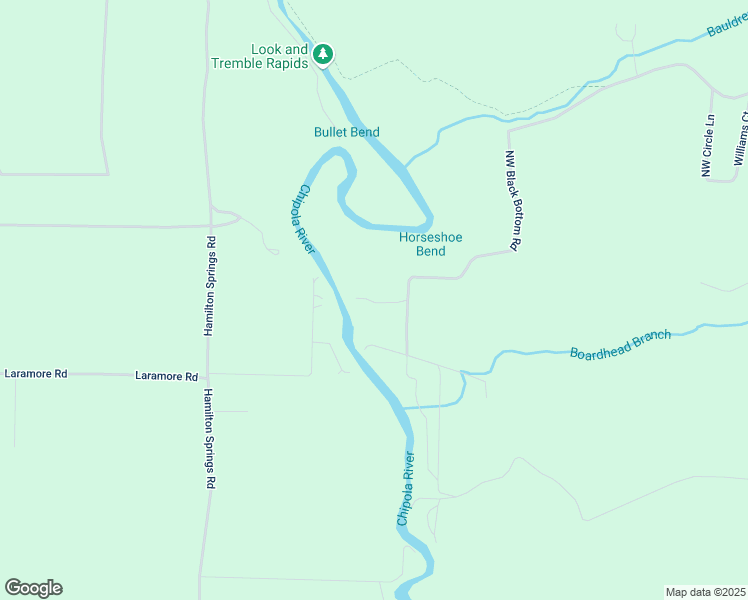 map of restaurants, bars, coffee shops, grocery stores, and more near 21876 Northwest Black Bottom Road in Altha