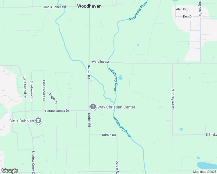 map of restaurants, bars, coffee shops, grocery stores, and more near 45526 Durbin Road in Hammond