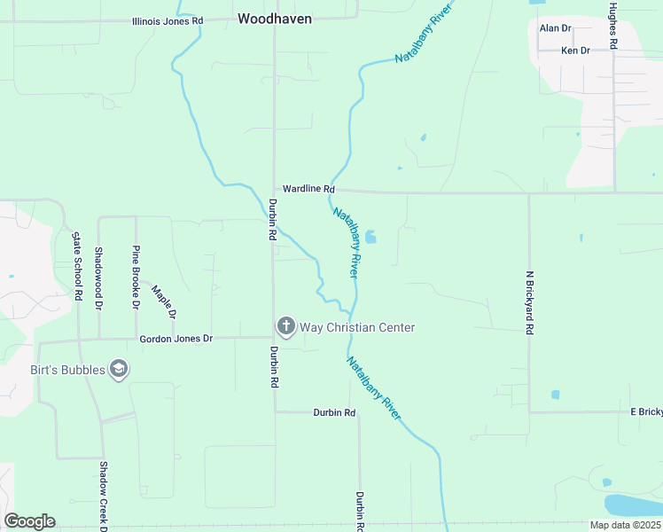 map of restaurants, bars, coffee shops, grocery stores, and more near 45526 Durbin Road in Hammond