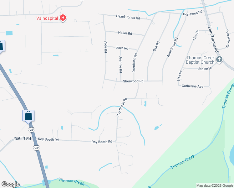 map of restaurants, bars, coffee shops, grocery stores, and more near 54002 Trooper Court in Callahan