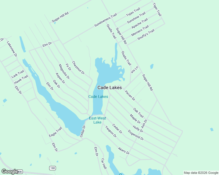 map of restaurants, bars, coffee shops, grocery stores, and more near in Cade Lakes
