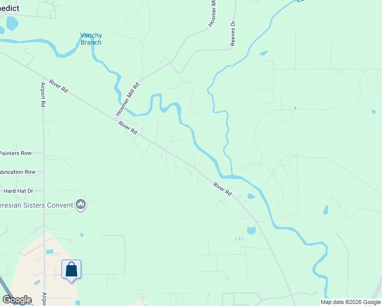 map of restaurants, bars, coffee shops, grocery stores, and more near 74526 River Road in Covington