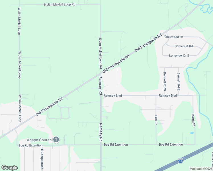 map of restaurants, bars, coffee shops, grocery stores, and more near 8405 Ramsey Road in Grand Bay