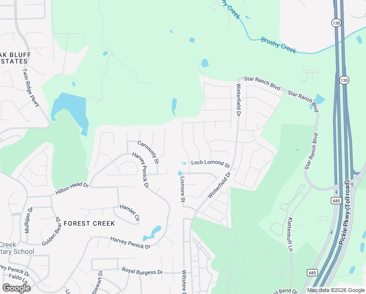 map of restaurants, bars, coffee shops, grocery stores, and more near 309 Kirkhill Street in Hutto