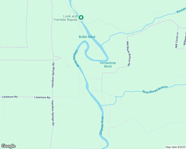 map of restaurants, bars, coffee shops, grocery stores, and more near 21876 Northwest Black Bottom Road in Altha