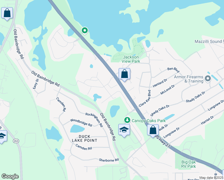 map of restaurants, bars, coffee shops, grocery stores, and more near 4700-4858 North Monroe Street in Tallahassee