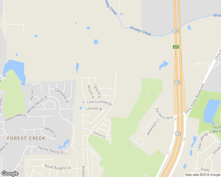map of restaurants, bars, coffee shops, grocery stores, and more near 133 West Highfield Street in Hutto