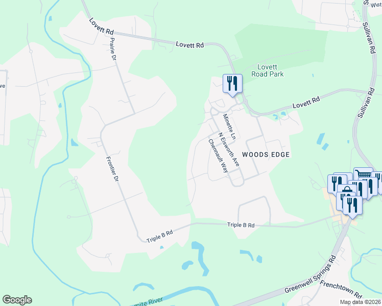 map of restaurants, bars, coffee shops, grocery stores, and more near 13196 West Waterside Drive in Baton Rouge