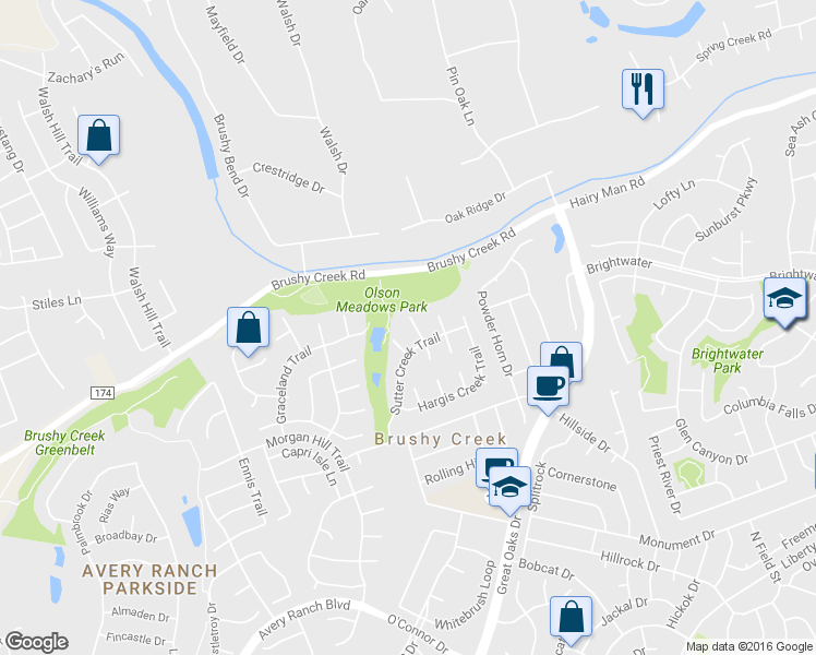map of restaurants, bars, coffee shops, grocery stores, and more near 211 Kettleman Lane North in Austin