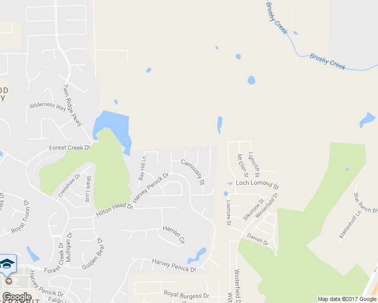map of restaurants, bars, coffee shops, grocery stores, and more near 3405 Stadler Cove in Round Rock