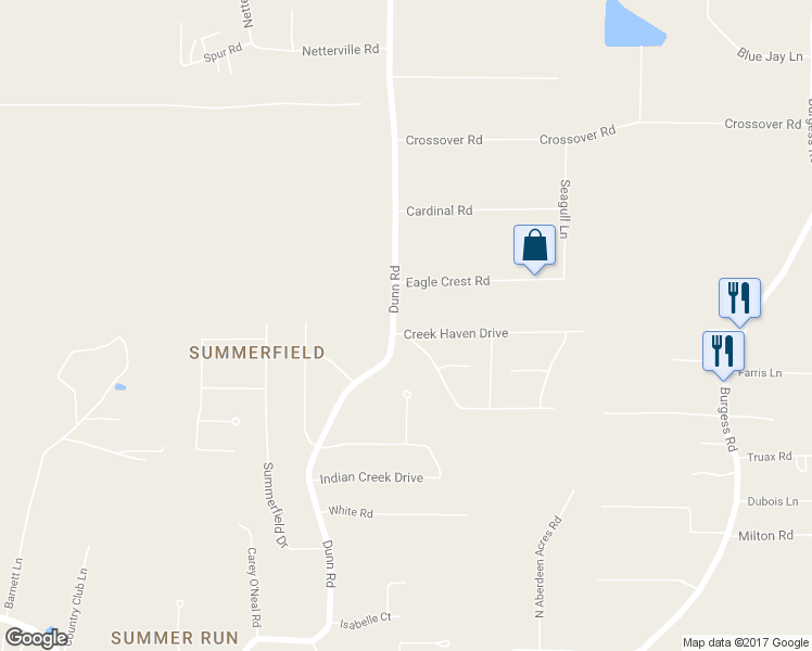 map of restaurants, bars, coffee shops, grocery stores, and more near 10529 Creek Haven in Denham Springs