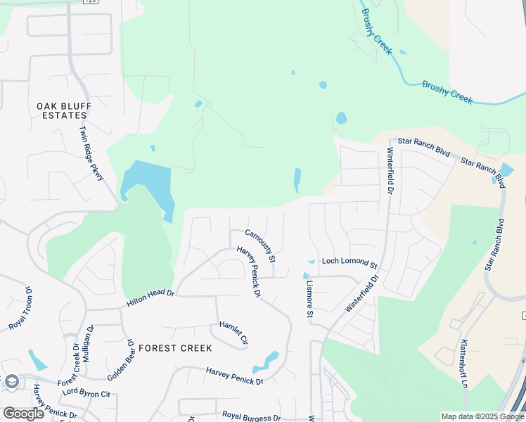 map of restaurants, bars, coffee shops, grocery stores, and more near 3405 Stadler Cove in Round Rock