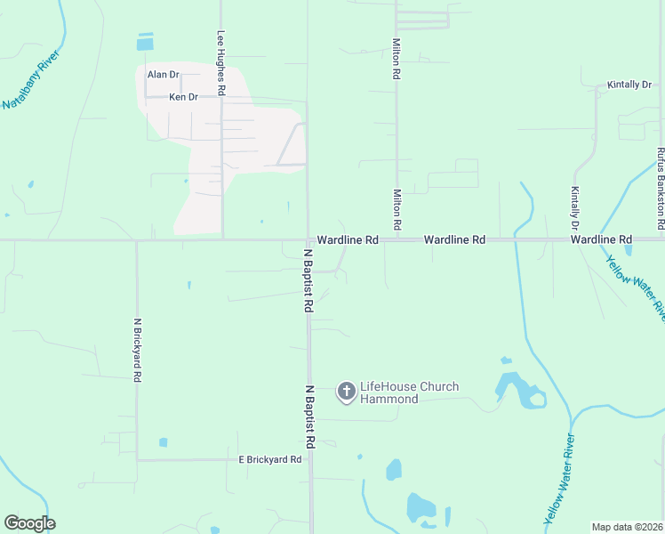 map of restaurants, bars, coffee shops, grocery stores, and more near 45471 Sciara Lane in Hammond