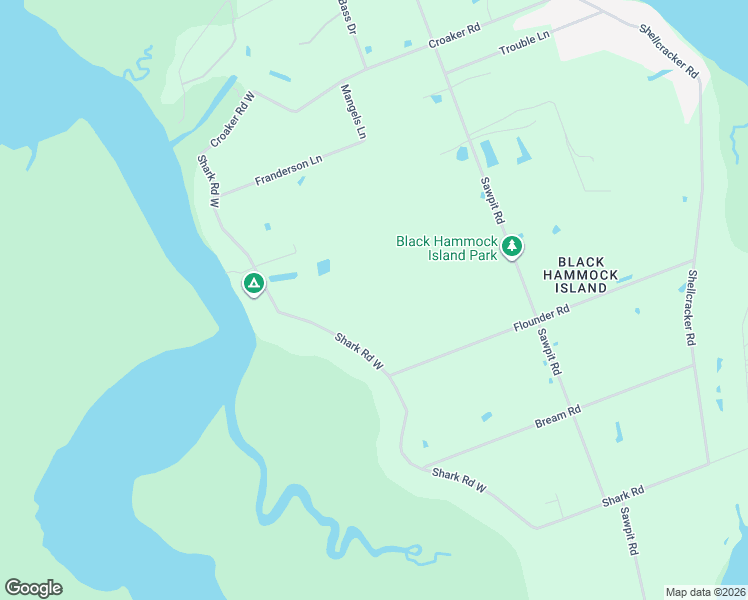 map of restaurants, bars, coffee shops, grocery stores, and more near 15651 Shark Road West in Jacksonville