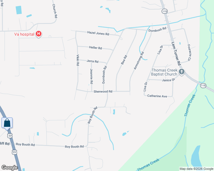 map of restaurants, bars, coffee shops, grocery stores, and more near 54113 Bea Road in Callahan