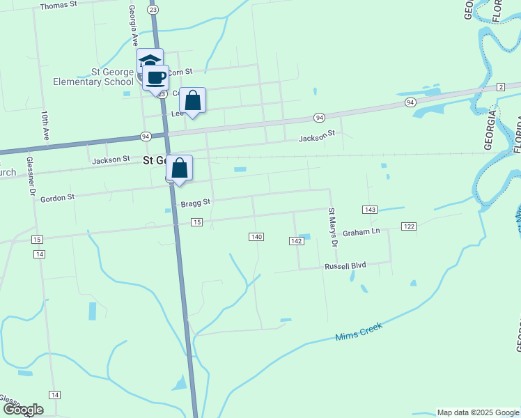 map of restaurants, bars, coffee shops, grocery stores, and more near 913 Wheeler Street in Saint George