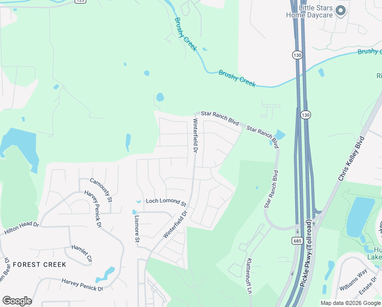 map of restaurants, bars, coffee shops, grocery stores, and more near 208 Elm Green Cove in Hutto