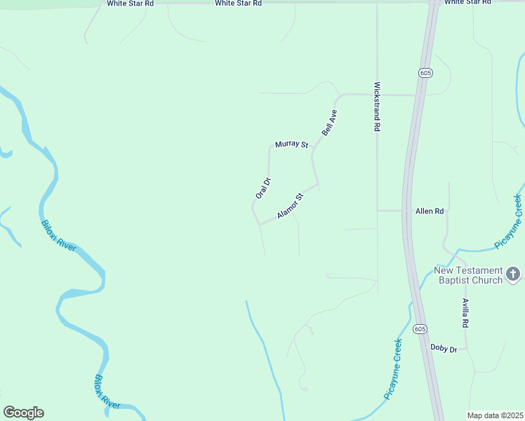 map of restaurants, bars, coffee shops, grocery stores, and more near 16112 Oral Road in Biloxi