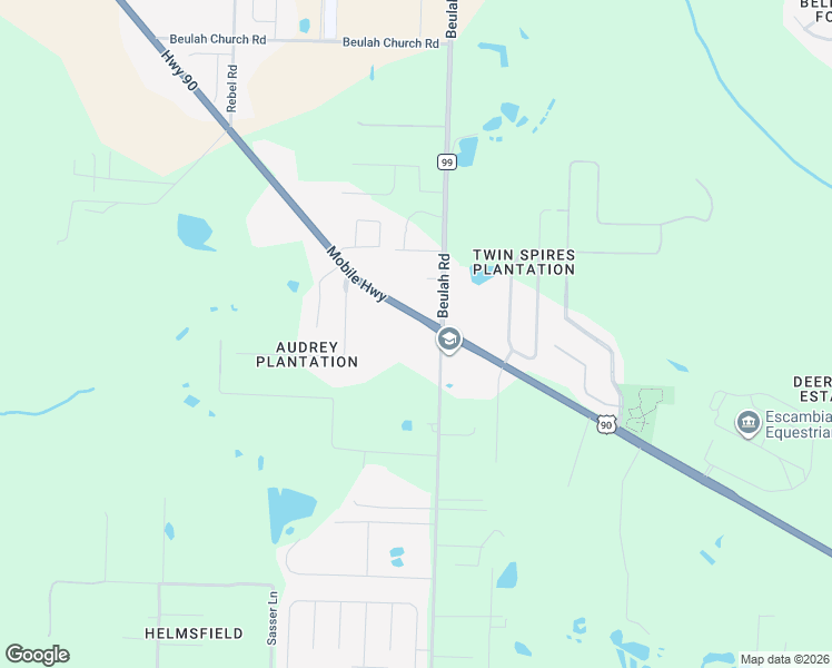 map of restaurants, bars, coffee shops, grocery stores, and more near 8011 Mobile Hwy in West Pensacola