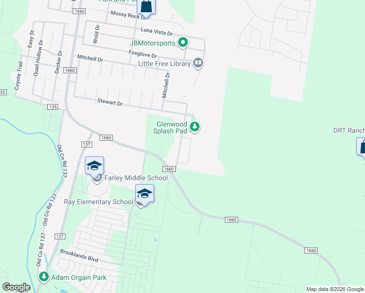 map of restaurants, bars, coffee shops, grocery stores, and more near 304 McCoy Lane in Hutto