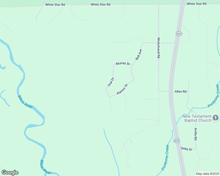 map of restaurants, bars, coffee shops, grocery stores, and more near 16112 Oral Drive in Biloxi