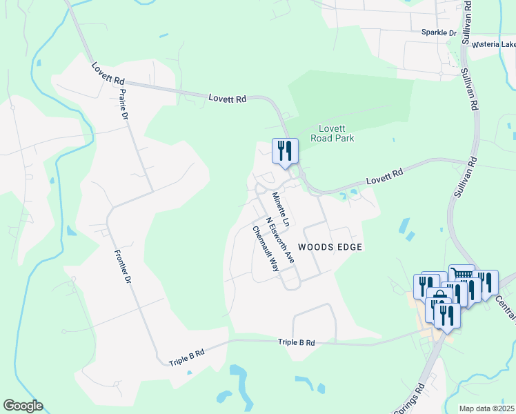 map of restaurants, bars, coffee shops, grocery stores, and more near 7540 North Eisworth Avenue in Baton Rouge