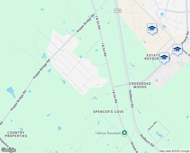 map of restaurants, bars, coffee shops, grocery stores, and more near 15305 Faircrest court in College Station