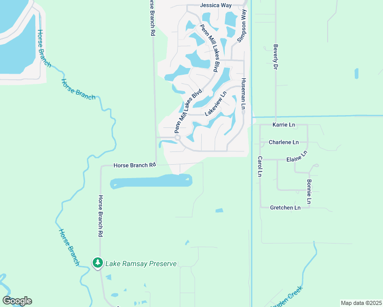 map of restaurants, bars, coffee shops, grocery stores, and more near 177 Penn Mill Lakes Boulevard in Covington