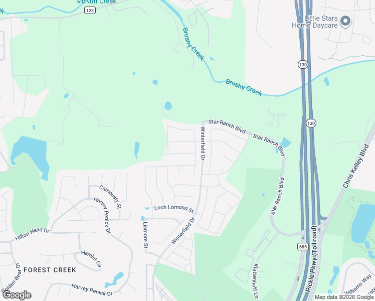 map of restaurants, bars, coffee shops, grocery stores, and more near 208 Elm Green Cove in Hutto