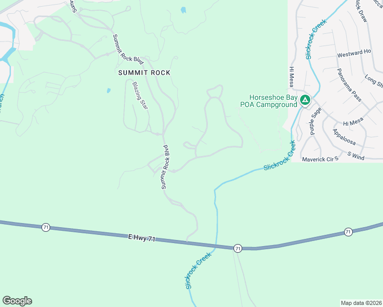 map of restaurants, bars, coffee shops, grocery stores, and more near 702 Summit Rock Boulevard in Horseshoe Bay