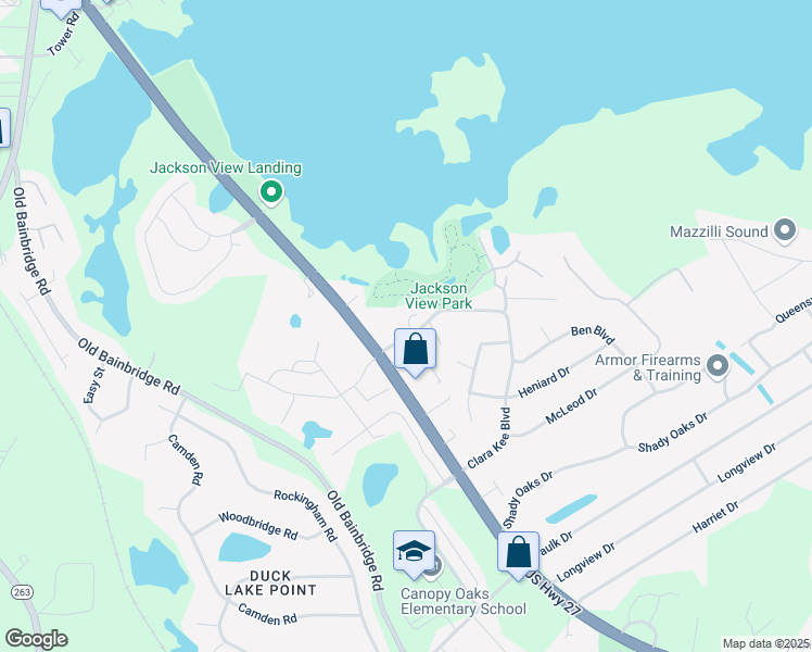 map of restaurants, bars, coffee shops, grocery stores, and more near 4234 Augustus Oak Court in Tallahassee
