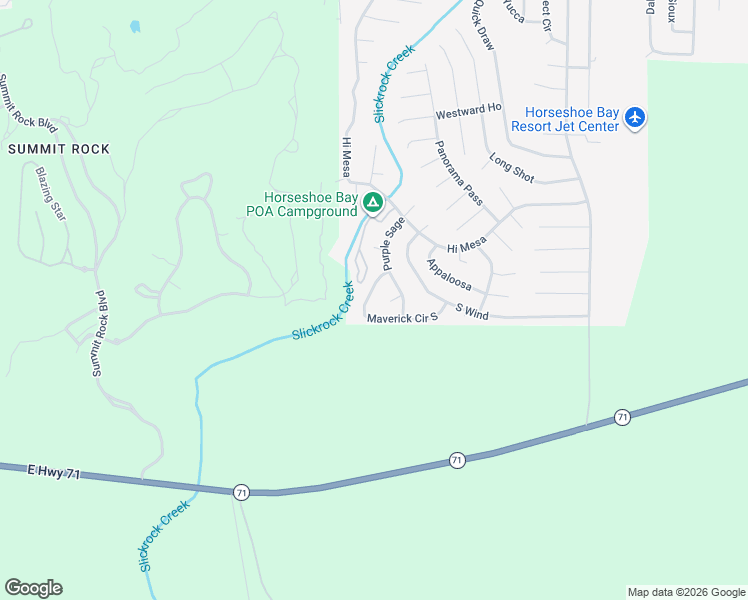 map of restaurants, bars, coffee shops, grocery stores, and more near 100 Sage Circle in Horseshoe Bay