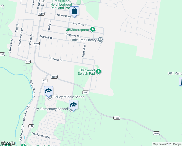 map of restaurants, bars, coffee shops, grocery stores, and more near 206 McCoy Lane in Hutto