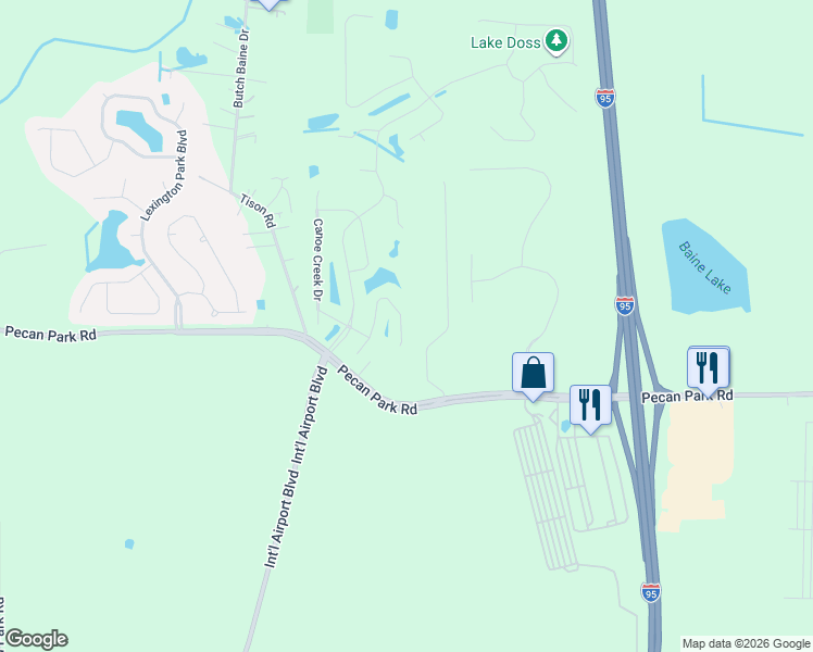 map of restaurants, bars, coffee shops, grocery stores, and more near 15760 Mason Lakes Drive in Jacksonville