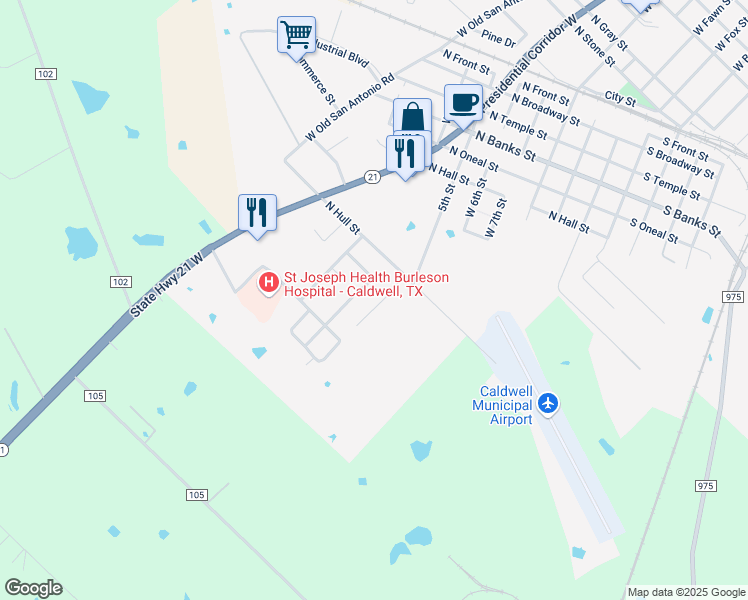 map of restaurants, bars, coffee shops, grocery stores, and more near 902 Lorey Lane in Caldwell