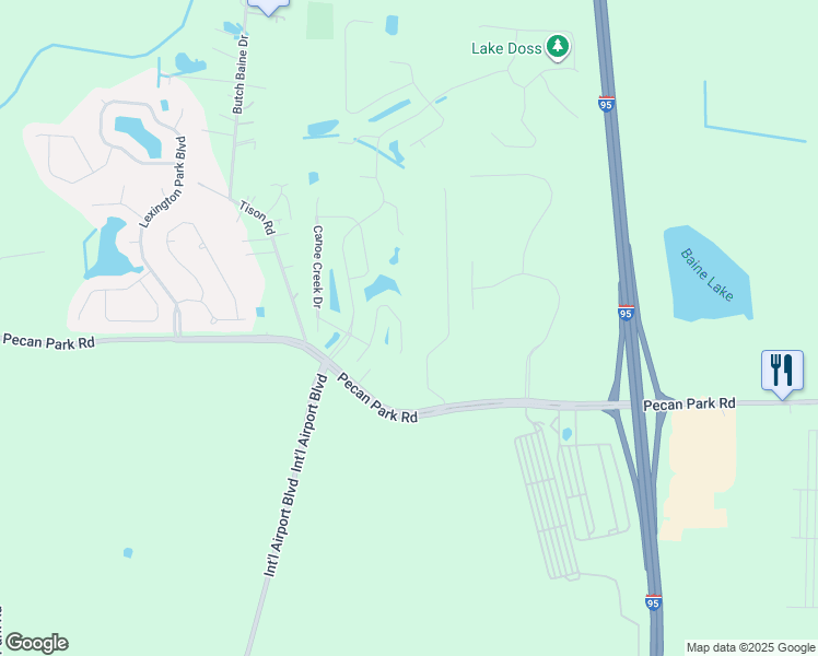 map of restaurants, bars, coffee shops, grocery stores, and more near 15748 Mason Lakes Drive in Jacksonville