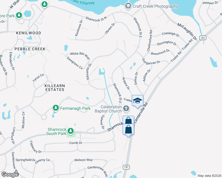 map of restaurants, bars, coffee shops, grocery stores, and more near 4004 Kilmartin Drive in Tallahassee