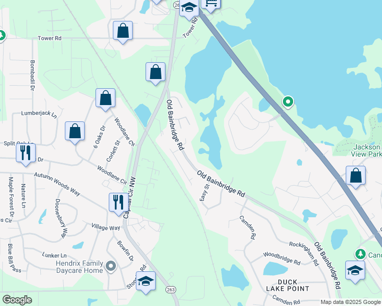 map of restaurants, bars, coffee shops, grocery stores, and more near 4909 Old Bainbridge Road in Tallahassee