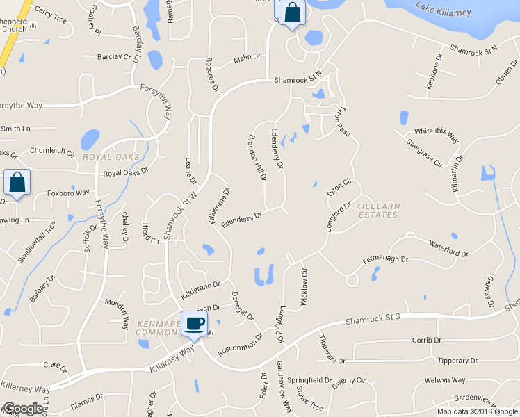 map of restaurants, bars, coffee shops, grocery stores, and more near 4000 Brandon Hill Drive in Tallahassee