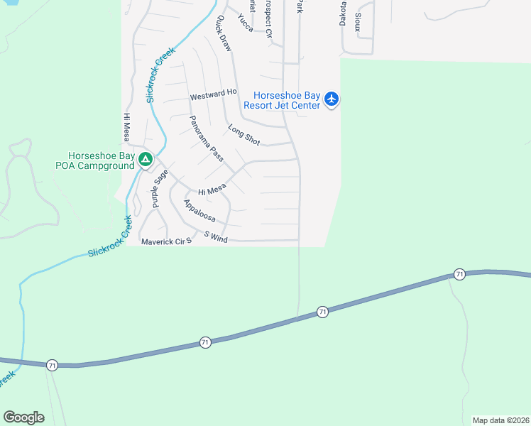 map of restaurants, bars, coffee shops, grocery stores, and more near 115 Rolling Hill in Horseshoe Bay