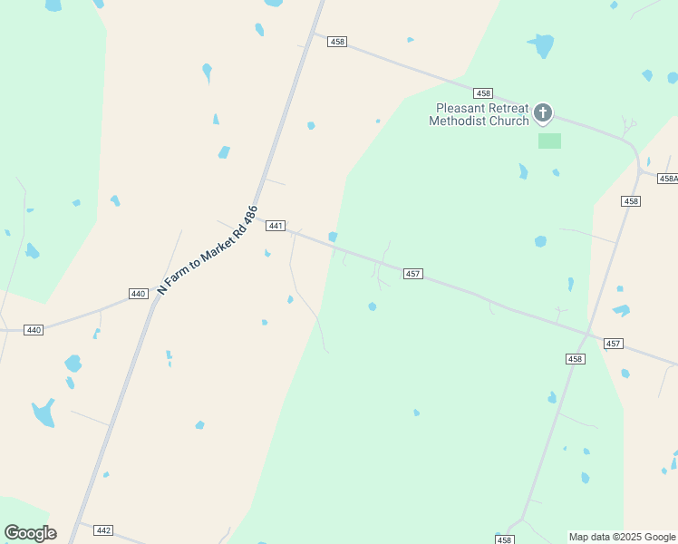 map of restaurants, bars, coffee shops, grocery stores, and more near 300 County Road 441 in Thorndale