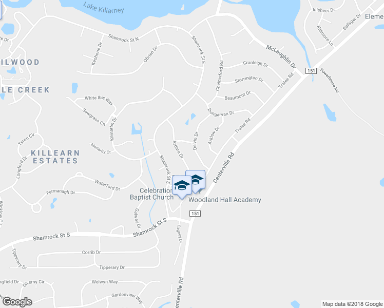 map of restaurants, bars, coffee shops, grocery stores, and more near 4022 Delvin Drive in Tallahassee